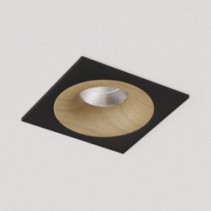 Встраиваемый светодиодный светильник Ledron LOFT SQ Black Wooden TRIAC 4000K