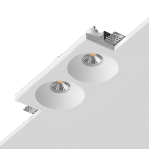 Встраиваемый гипсовый светильник под сменную лампу LUMI SQ2 116x225 D90