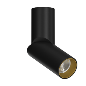 Накладной поворотный светильник под сменную лампу Ledron MJ1402 Black-Gold