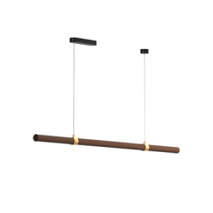 Деревянный подвесной (накладной) светодиодный светильник Ledron MOON 1200