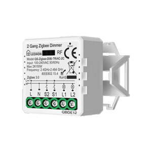Диммер двухканальный QS-Zigbee-D06-TRIAC-2C