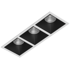Встраиваемый светодиодный светильник Ledron RISE KIT 3 LED 4000K White-Black