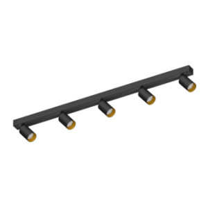 Накладной поворотный светодиодный светильник Ledron SAGITONY E5 S60 Black-Gold Dim 4000K