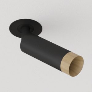 Встраиваемый  светодиодный светильник Ledron SAGITONY R Basic S40 Wooden Black