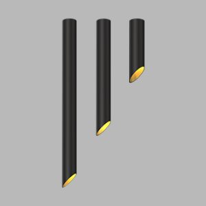 Накладной светодиодный светильник Ledron SLC78008-7W-75 Black-Gold