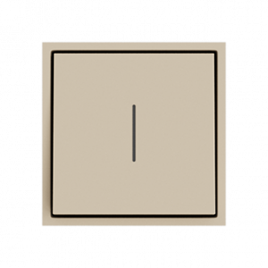 Одноклавишный проходной переключатель с LED-подсветкой