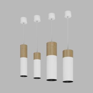 Подвесной (накладной) светодиодный светильник Ledron SLC7392/12W-PB White-Black