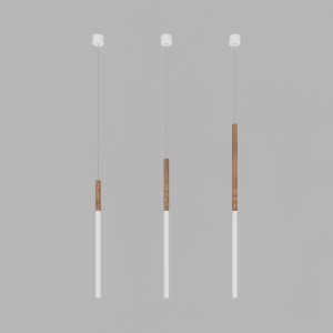 Подвесной светодиодный светильник Ledron HL012 Wooden 300 White