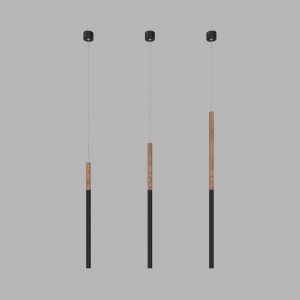 Подвесной светодиодный светильник Ledron HL012 Wooden 300 Black