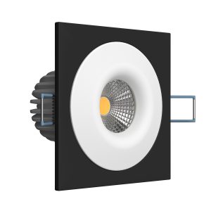 Встраиваемый светодиодный светильник Ledron LH07S-R SQ Black-White 4000K TRIAC