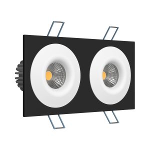 Встраиваемый светодиодный светильник Ledron LH07S-R SQ2 Black-White 4000K TRIAC