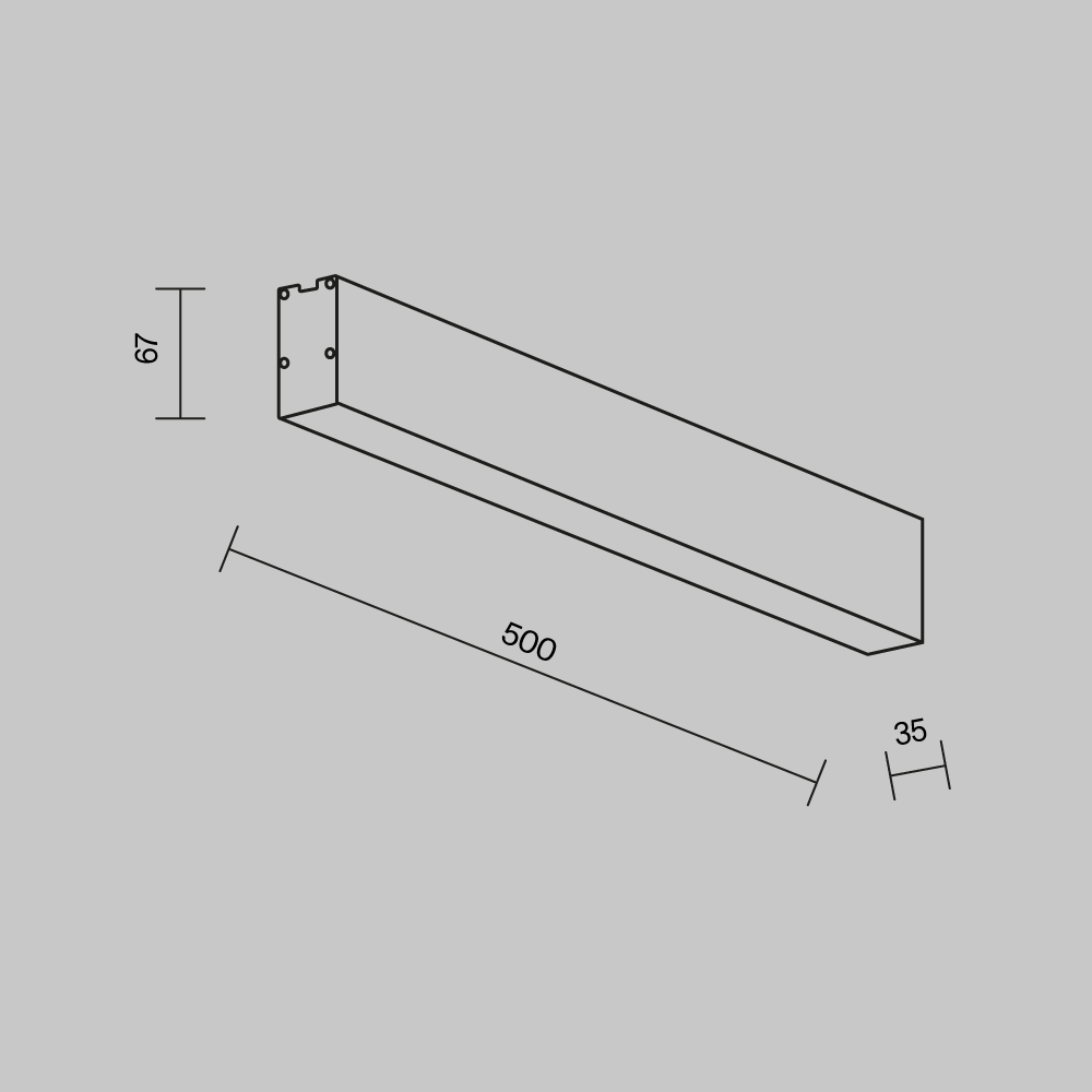 500 мм) LL311033 Линейный светильник Technical LL311033