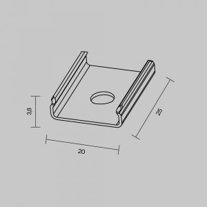 ALM-3535B-MT 642043 Комплектующие для профиля Led Strip 642043