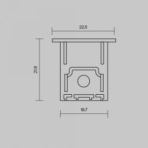 ALM-2222-B-EC 642051 Комплектующие для профиля Led Strip 642051