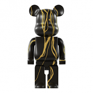Статуэтка BEARBRICK чёрный с золотым