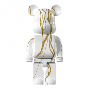 Статуэтка BEARBRICK белый с золотым