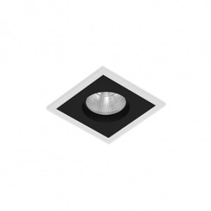 Встраиваемый светодиодный светильник BRUTAL SQ1 White-Black TRIAC 4000K