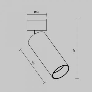 Потолочный светильник Фокус / FOCUS LED 12 Вт 2700 К 50° Потолочный светильник Technical C055CL-L12W2.7K-W-W