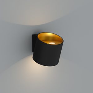 Настенный светодиодный светильник Ledron COME Black-Gold