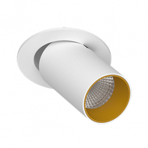 Встраиваемый поворотный светодиодный светильник DANNY MINI S40 White-Gold 4000K
