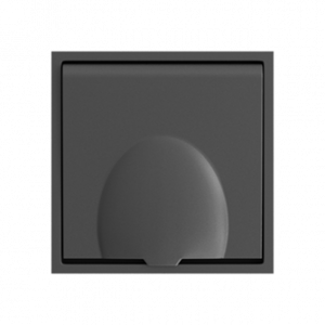 Розетка одинарная с заземлением с крышкой с защитными шторками