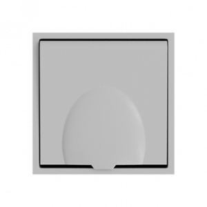 Розетка одинарная с заземлением с крышкой с защитными шторками