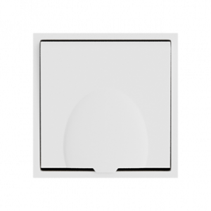 Розетка одинарная с заземлением с крышкой с защитными шторками