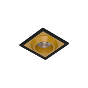 Встраиваемый светодиодный светильник GIZA SQ Black-Gold 4000K
