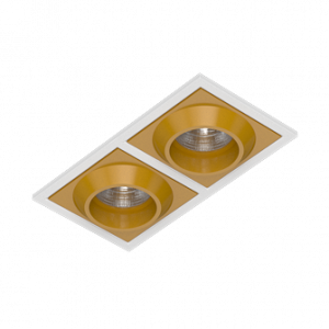 Встраиваемый светодиодный светильник GIZA SQ2 White-Gold 4000K