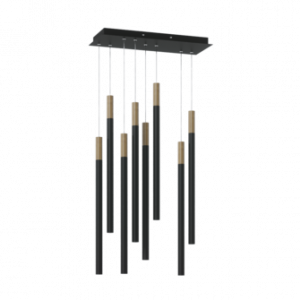 Подвесной светодиодный светильник HL012-8 Wooden 100 Black