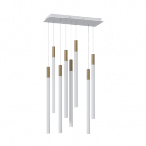 Подвесной светодиодный светильник HL012-8 Wooden 100 White