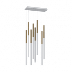 Подвесной светодиодный светильник HL012-8 Wooden 300 White