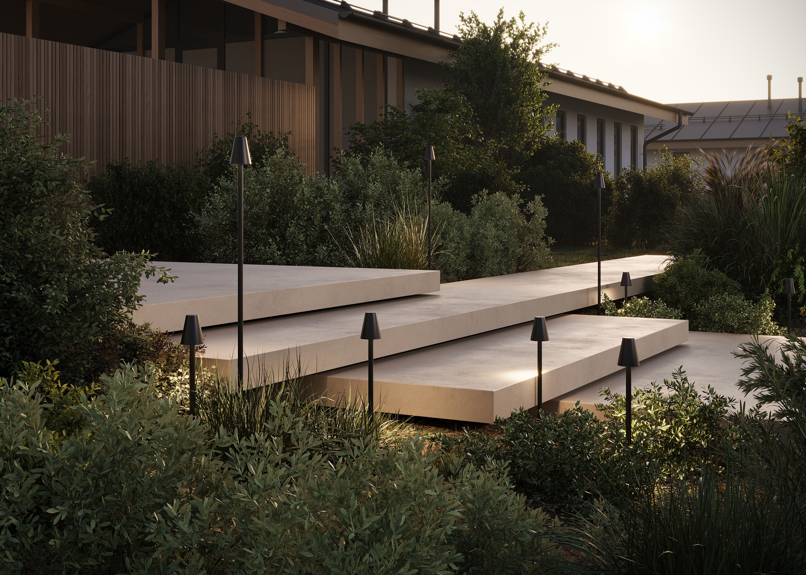 5Вт IP 65 Ландшафтный светильник Outdoor O504FL-L1B3K