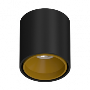 Накладной светильник под сменную лампу Ledron KEA R ED GU10 Black-Gold