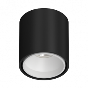 Накладной светильник под сменную лампу Ledron KEA R ED GU10 Black-White