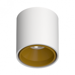 Накладной светильник под сменную лампу Ledron KEA R ED GU10 White-Gold