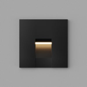 Встраиваемый светодиодный светильник для стен и ступеней Ledron KIT AGILE SQ Black