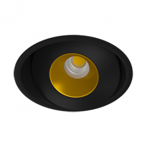 Встраиваемый поворотный светодиодный светильник Ledron KRIS IN Black-Gold