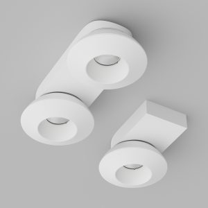 Накладной поворотный светодиодный светильник Ledron KRIS SLIM TRIAC White