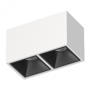 Накладной светодиодный светильник Ledron KUBING 2 White-Black TRIAC 4000K