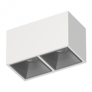 Накладной светодиодный светильник Ledron KUBING 2 White-Grey TRIAC 4000K