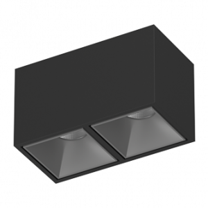 Накладной светодиодный светильник Ledron KUBING 2 Black-Grey TRIAC 4000K