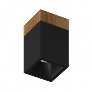 Накладной светодиодный светильник Ledron KUBING 130 Wooden Black