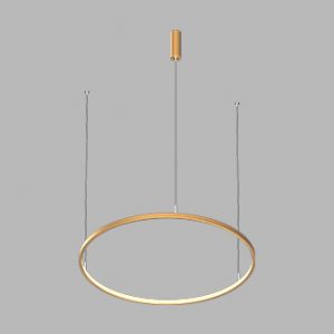 Подвесной светодиодный светильник LED ROUND R600 Brushed Gold