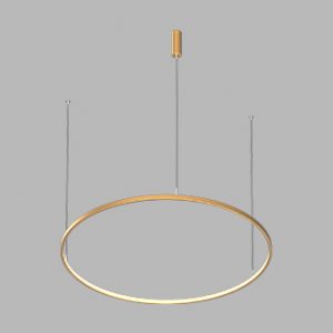 Подвесной светодиодный светильник LED ROUND R800 Brushed Gold