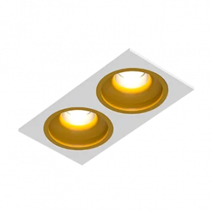 Встраиваемый светодиодный светильник LEVEL SQ2 White-Gold TRIAC 4000K