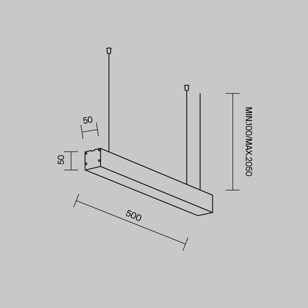 500 мм) LL312018 Линейный светильник Technical LL312018