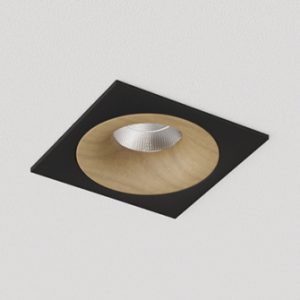 Встраиваемый светодиодный светильник Ledron LOFT SQ Black Wooden TRIAC 4000K