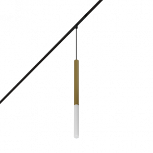 Подвесной светильник на магнитный трек Ledron MH-1001-T Gold с черным адаптером