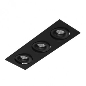 Встраиваемый поворотный светодиодный светильник MJ1006 SQ3 Black 4000K